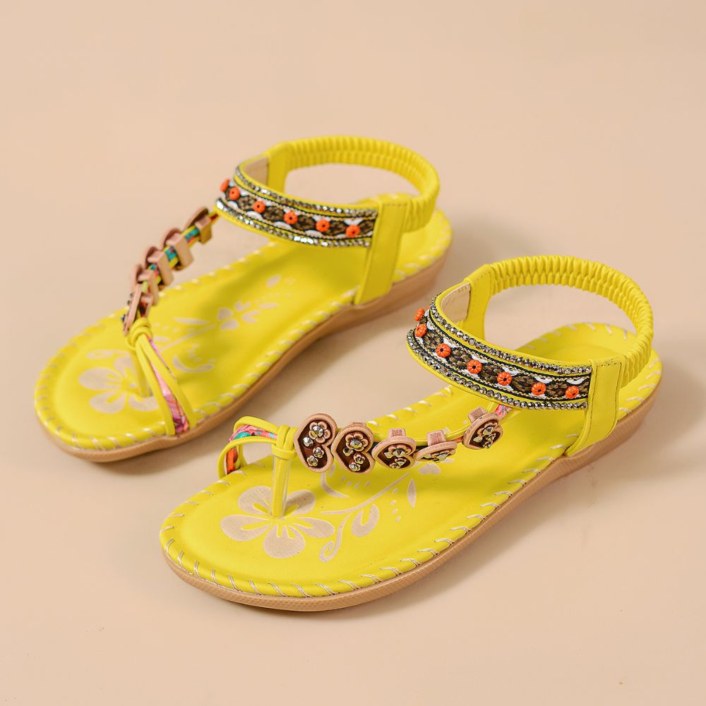 Women's Vintage Boho Beaded Sandals