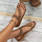 Women's Vintage Boho Beaded Sandals