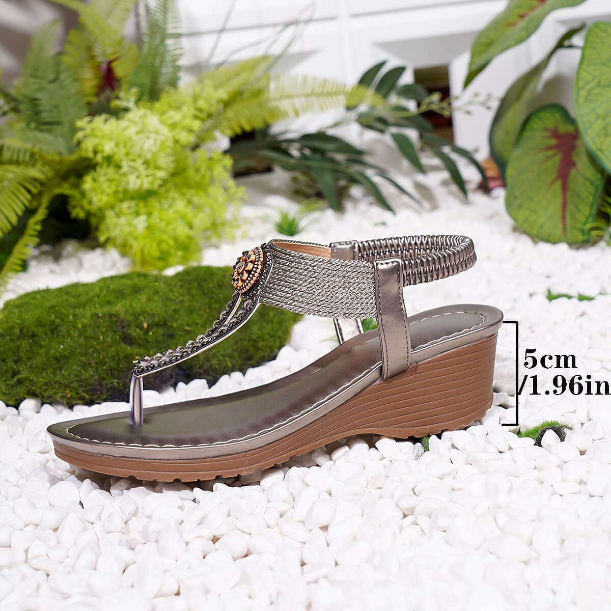 Women's Fashion Wedge Thong Sandals