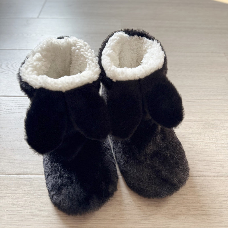 Women's Slipper Boots Fluffy Bunny Indoor House Shoes