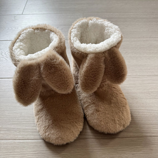 Women's Slipper Boots Fluffy Bunny Indoor House Shoes
