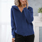 Women's Knit Zip-Up Knit Lapel Sweater Outerwear