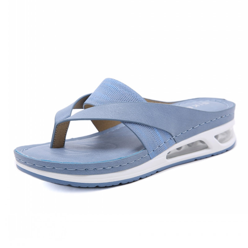 Air Cushion Platform Wedge Flip Flops