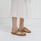 Beach Beaded Wedge Flip Flop
