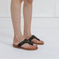 Beach Beaded Wedge Flip Flop