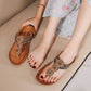 Beaded Flip Flop Backless Sandals