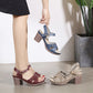 Block Heel Sandals Comfortable Bridesmaid Shoes