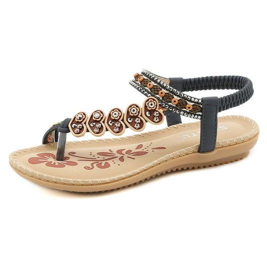 Bohemian Beaded Vintage Slingback Flip Flop