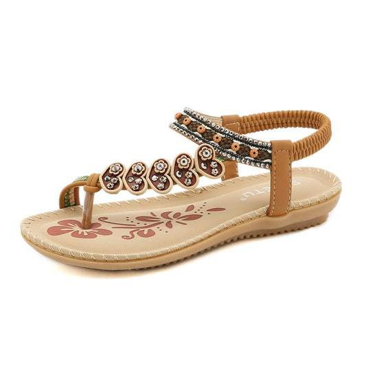 Bohemian Beaded Vintage Slingback Flip Flop