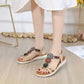 Bohemian Colorful Beaded Flat Sandals