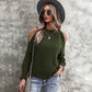 Women's Cold Shoulder Cable Knit Sweaters
