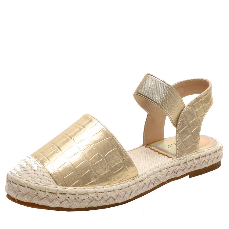 Closed-Toe Slingback Espadrille Shoes