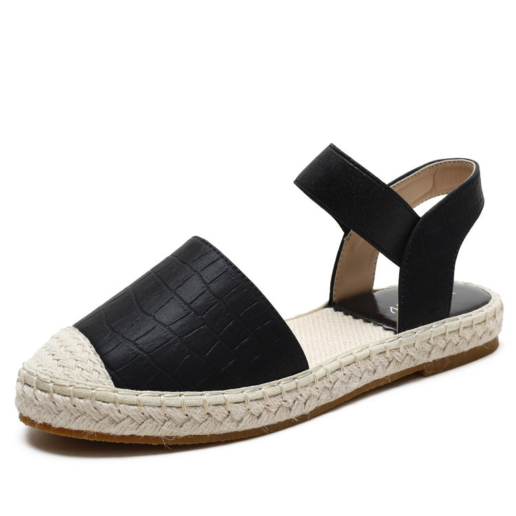 Closed-Toe Slingback Espadrille Shoes