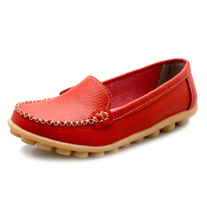 Comfy  Walking Flat Moccasin Shoes Seniors