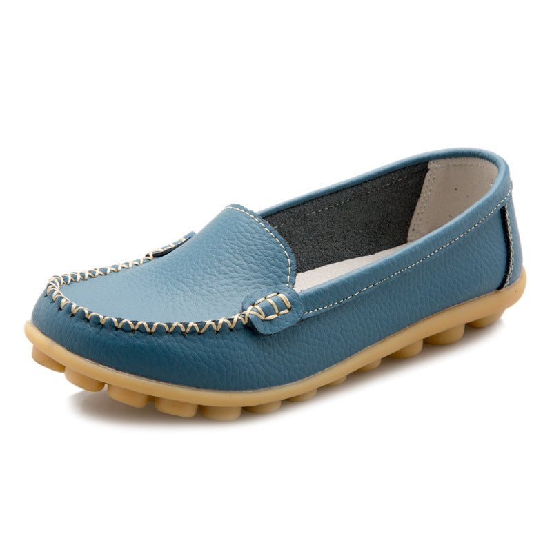 Comfy  Walking Flat Moccasin Shoes Seniors