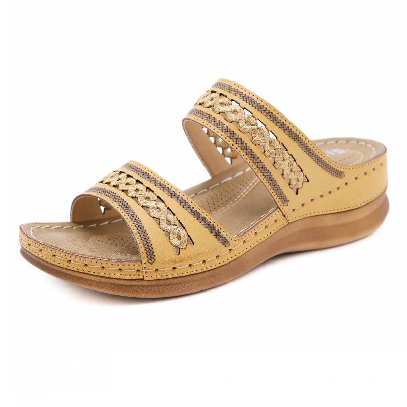 Comfy Wedge Sandals With Hollow out