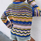 Round Neck Rainbow Crochet Sweater Jumpers