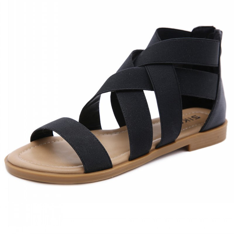 Elastic Roman Gladiator Sandals Walking Shoes
