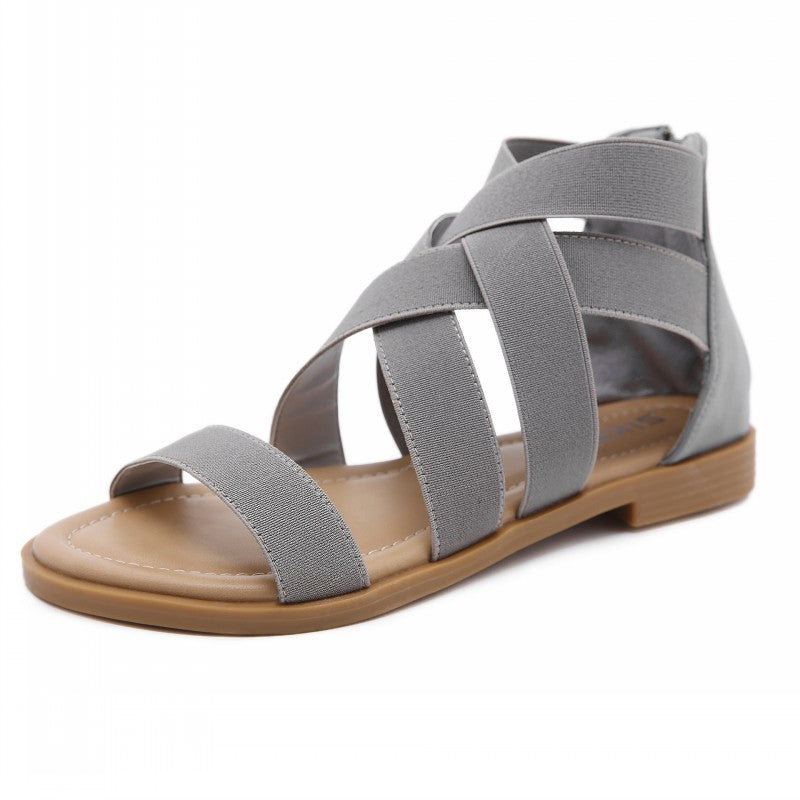 Elastic Roman Gladiator Sandals Walking Shoes