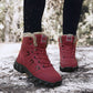 Fur Lined High Top Snow Boots Outdoor Winter Shoes
