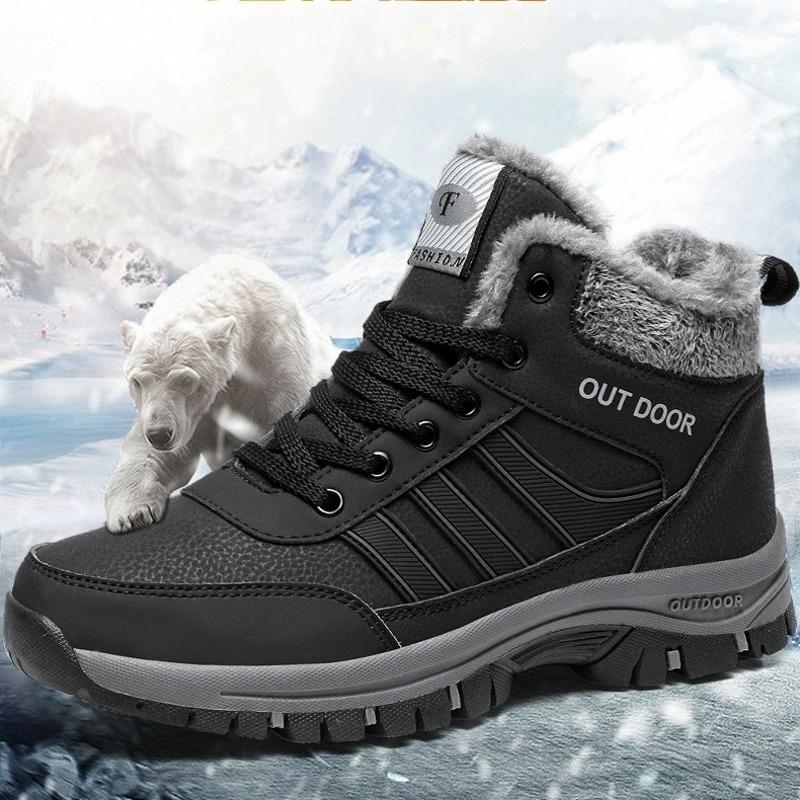 Ladies Winter Fur Lined Snow Boots Hiking Walking Shoes