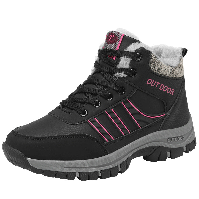 Ladies Winter Fur Lined Snow Boots Hiking Walking Shoes