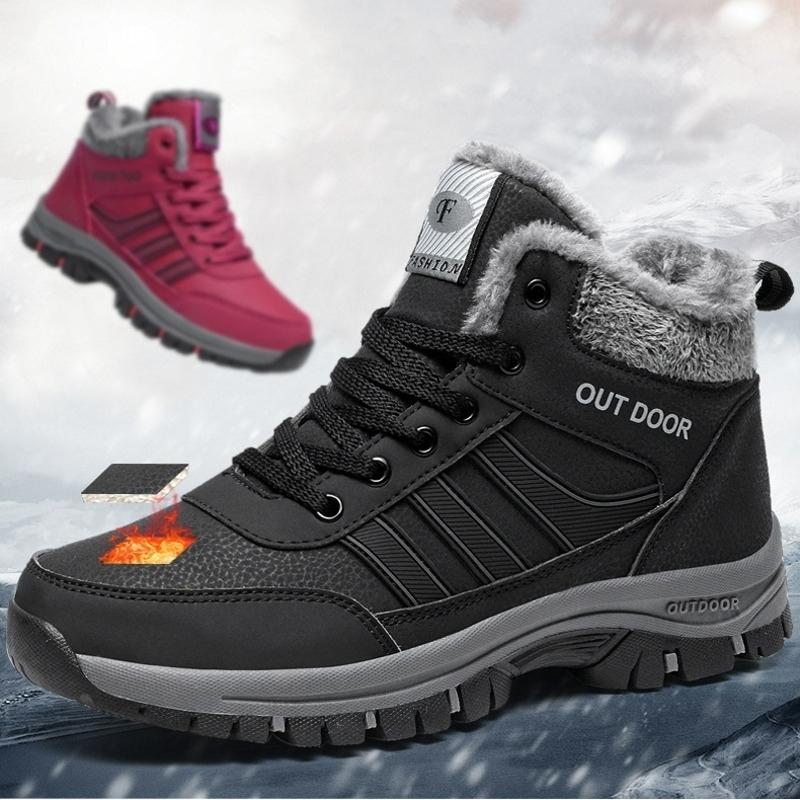 Ladies Winter Fur Lined Snow Boots Hiking Walking Shoes