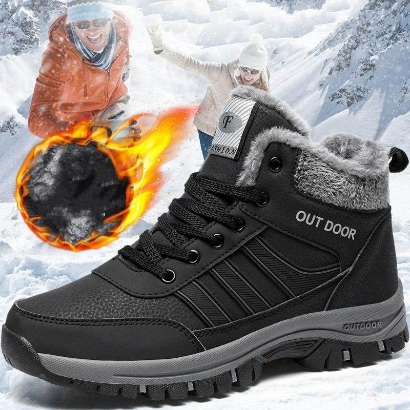 Ladies Winter Fur Lined Snow Boots Hiking Walking Shoes