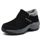 Fur Lined Velcro Platform Sneaker Shoes for Women