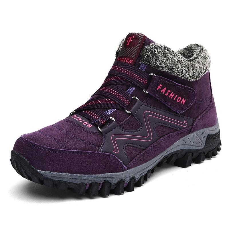 Fur Lined Waterproof Hiking Boots Walking Shoes For Women – Zalor
