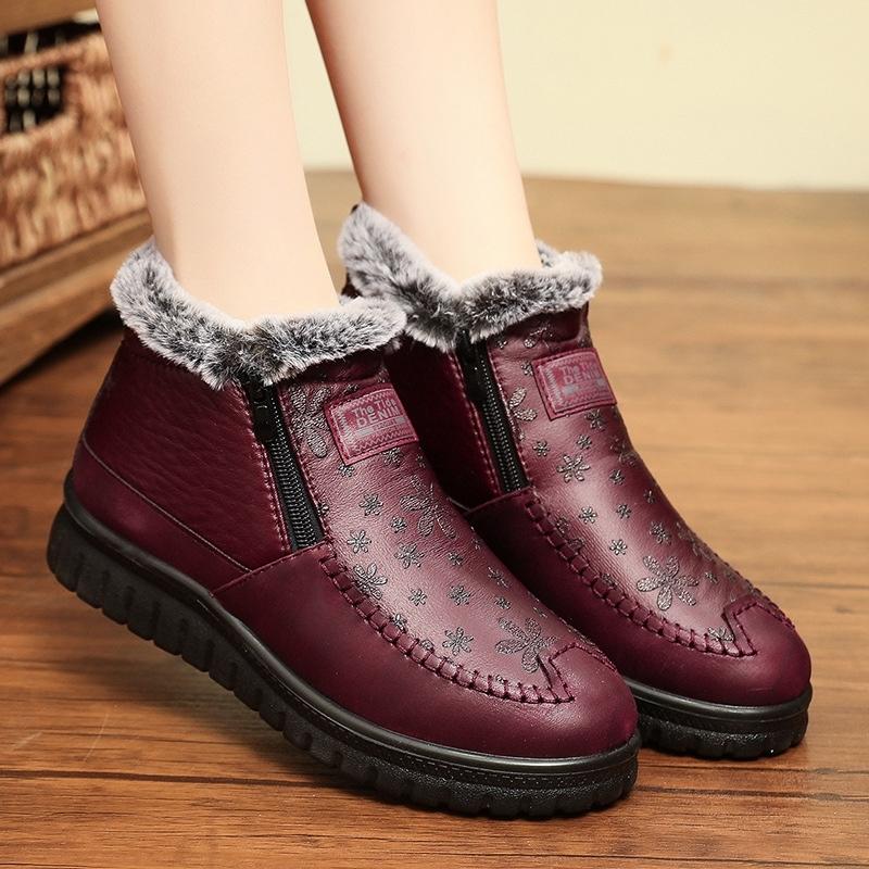 Ladies Faux Fur Wide Fit Winter Boots for Bunions Seniors