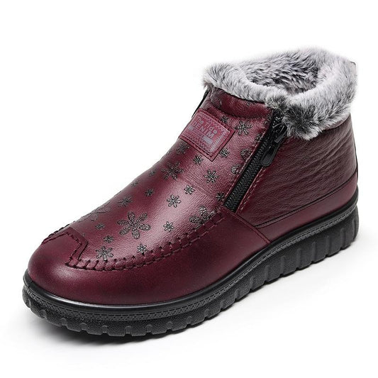 Ladies Faux Fur Wide Fit Winter Boots for Bunions Seniors