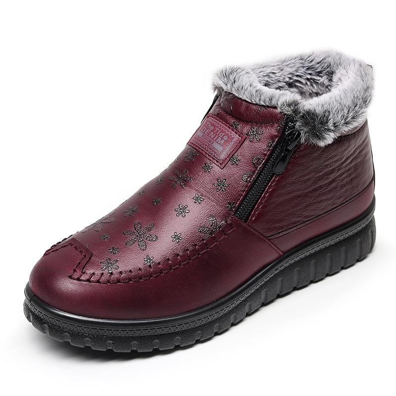 Ladies Faux Fur Wide Fit Winter Boots for Bunions Seniors