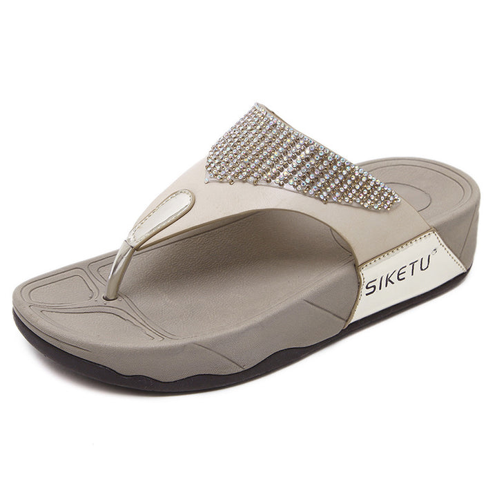 SIKETU | PEARL-ACCENT GREY METALLIC SLINGBACK main image 1