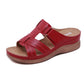 Lightweight Comfy Wedge Sandals Red