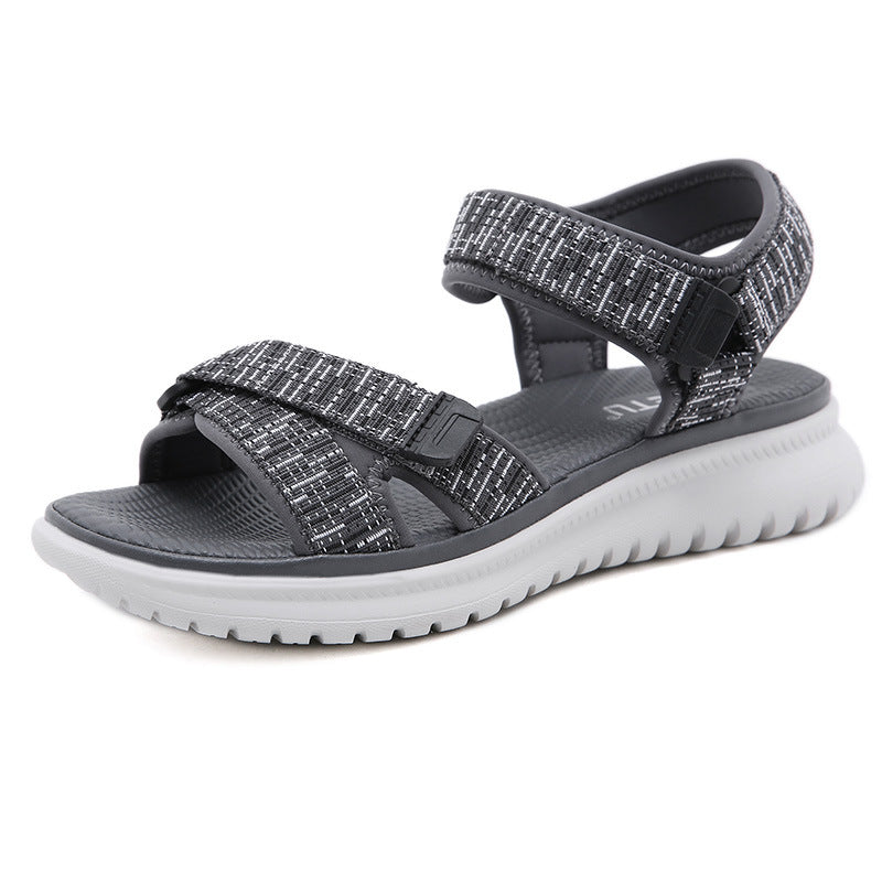 Stud Braided Ankle-Strap Sandals - SIKETU main image 0