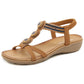 Open Toe Flat Jewelry Sandals
