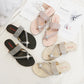 Slide Flip Flop Sandals With Rhinestone