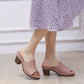 Slide Platform Block Heel Sandals for Women