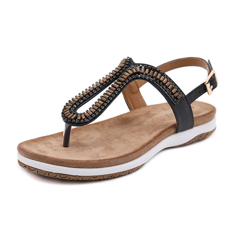 Comfy Wedge Sandals With Hollow out