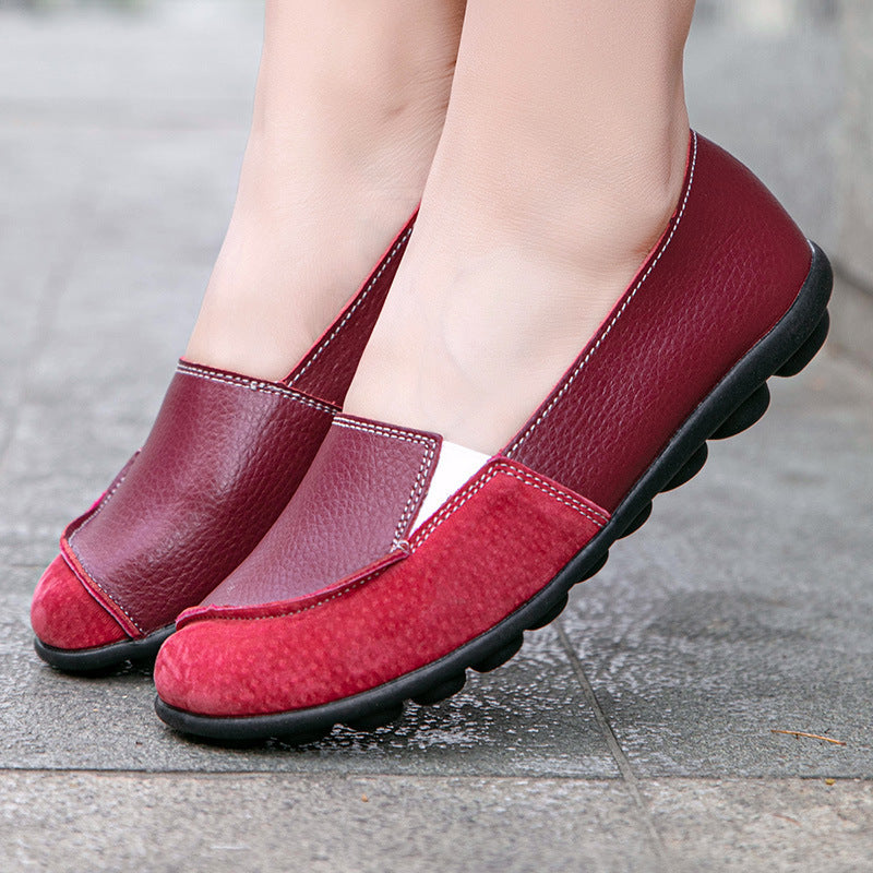 Waterproof Flat Slip On Loafers Women Driving Shoes