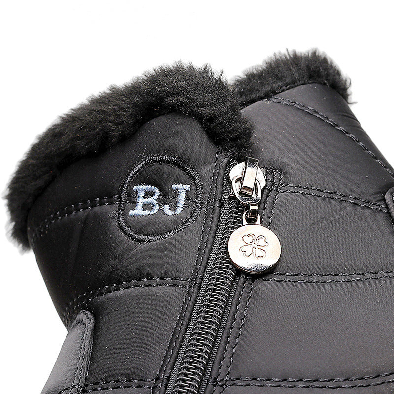 Waterproof Snow Ankle Boots With Zipper