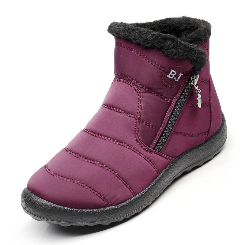 Waterproof Snow Ankle Boots With Zipper