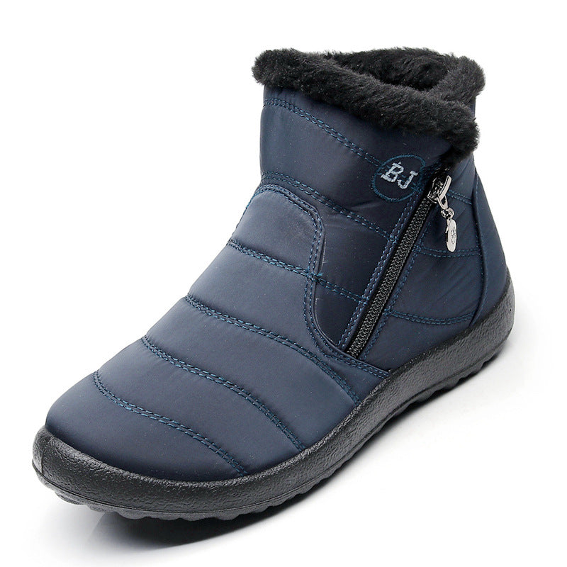 Waterproof Snow Ankle Boots With Zipper