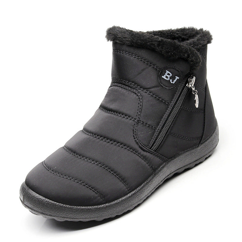 Waterproof Snow Ankle Boots With Zipper