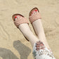 Weave Cork Slide Sandals for Women