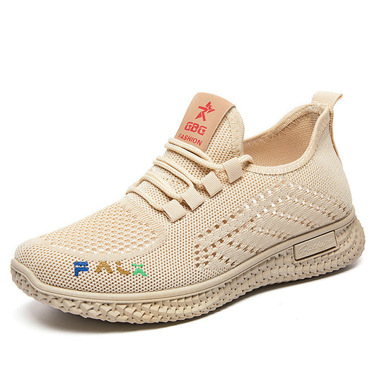 Women Casual Flat Flyknit Sneakers