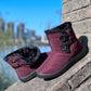 Women's Winter Warm Fur Snow Boots Waterproof Dog Walking Shoes