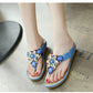 Bohemian Beach Retro Beaded Shell Slippers