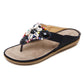 Bohemian Beach Retro Beaded Shell Slippers